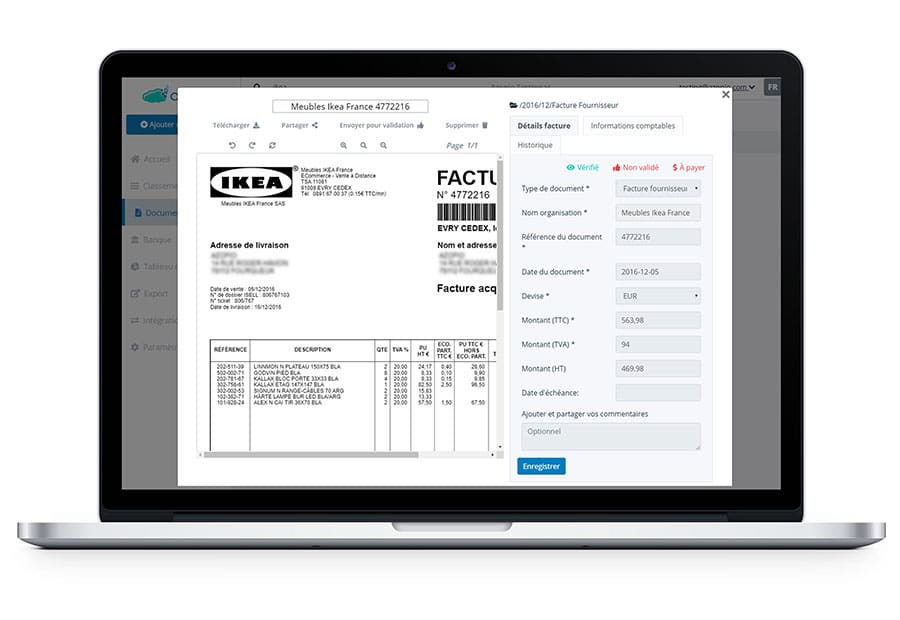 Extraction intelligente et traitement automatique des factures et reçus