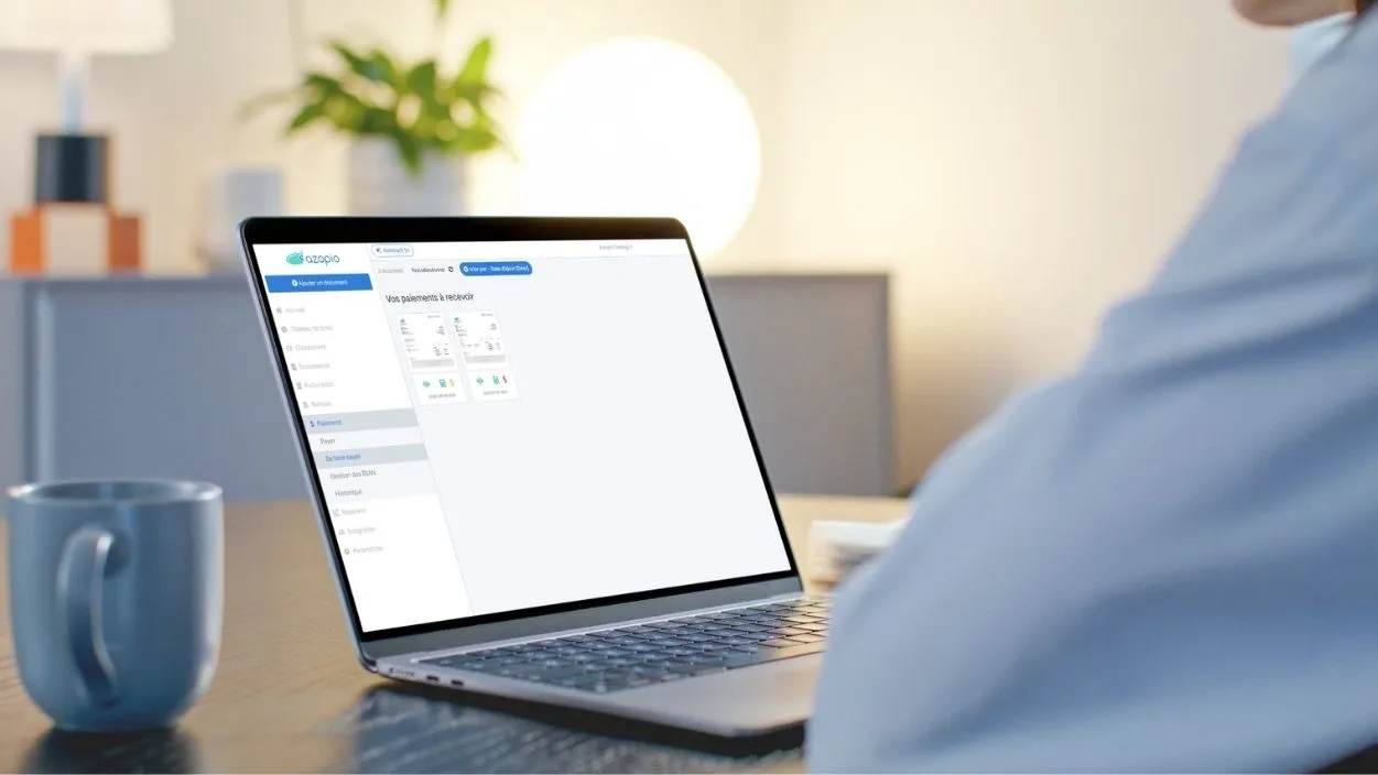 interface suivi paiements logiciel Azopio