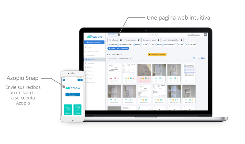 Azopio aplicación web y móvil