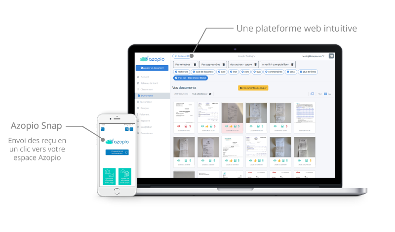 Azopio application web et mobile