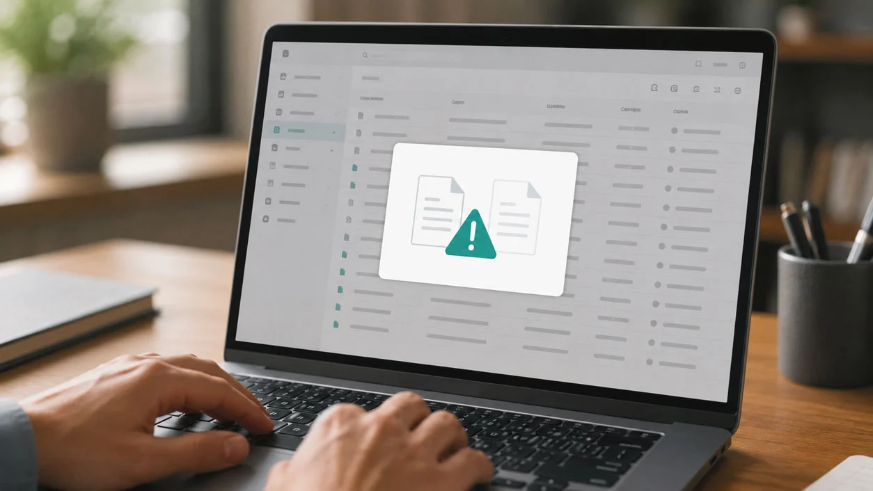 Azopio duplicate invoice detection – automatic alert for duplicate documents