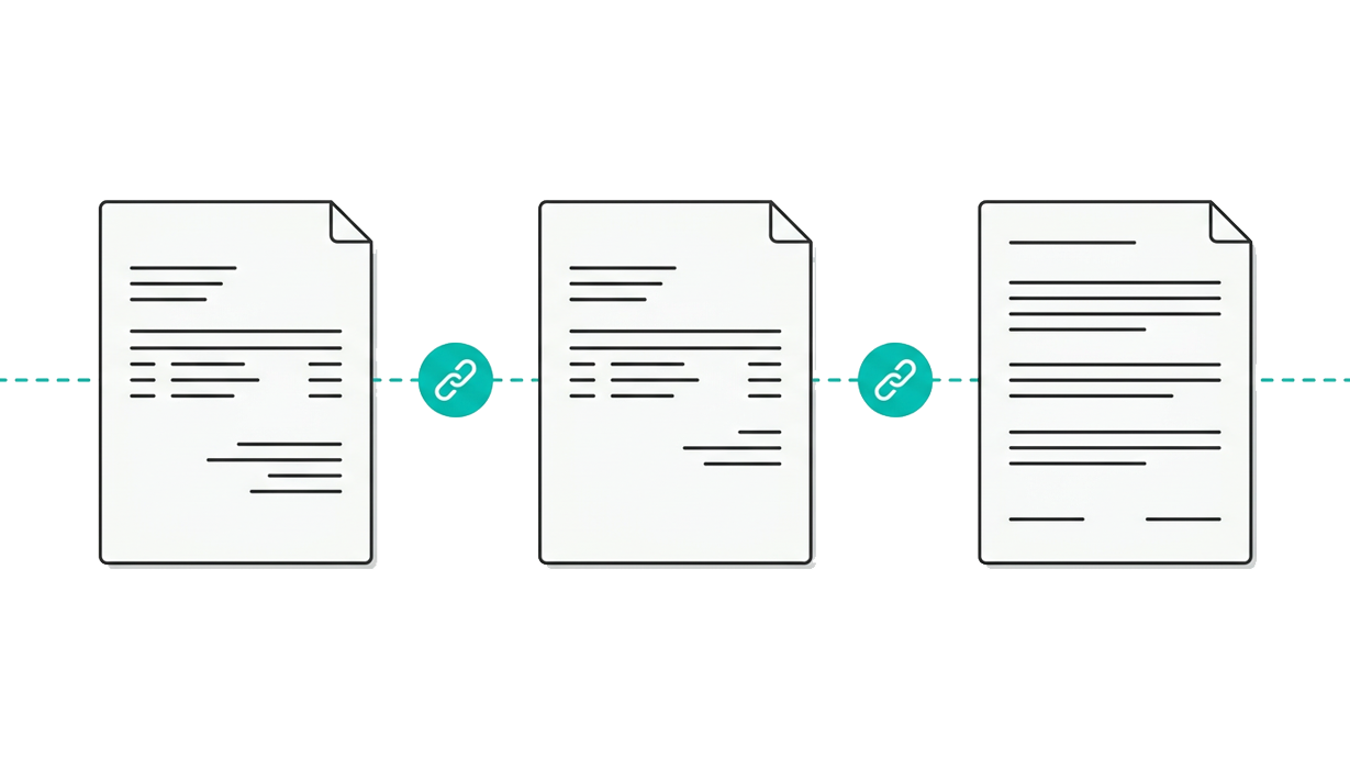multi document linking invoices