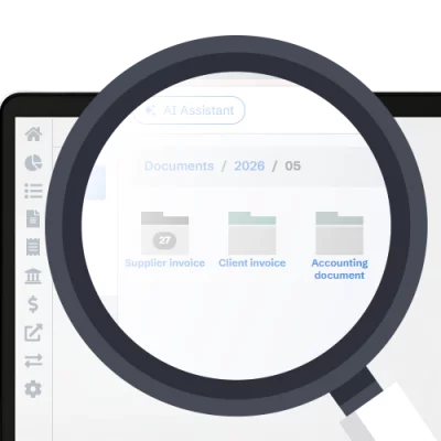 Azopio secure document archive – organized folders by date and document type
