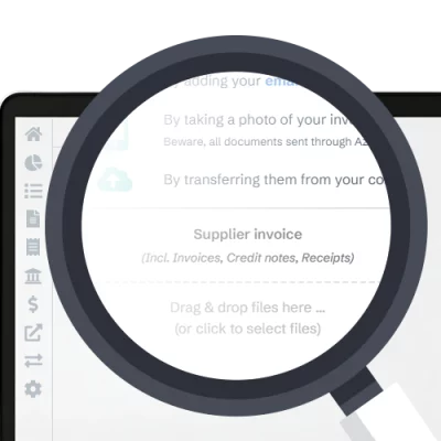 Azopio bulk upload interface – drag and drop invoices and documents